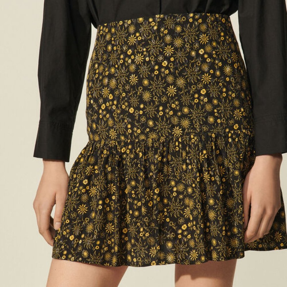 Sandro Short printed Skirt